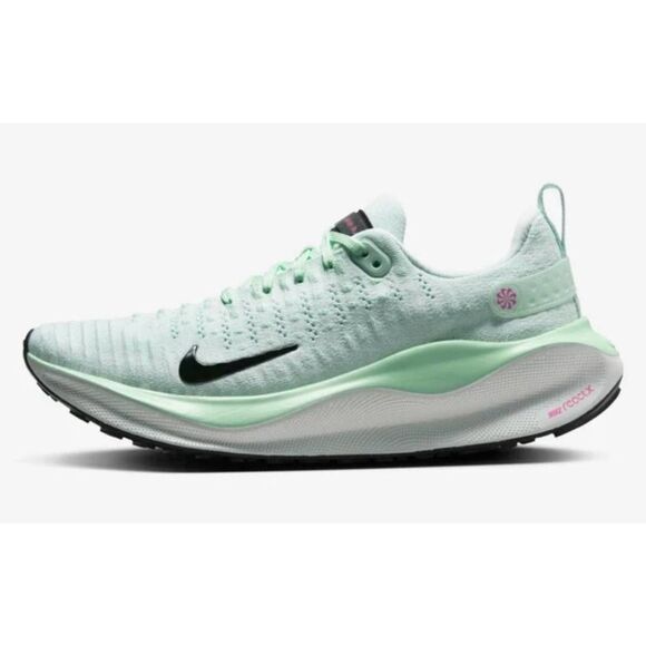 Nike React Sneakers Size 7 Infinity Run 4 Flyknit in Mint Athletic Running Shoes - Picture 1 of 8